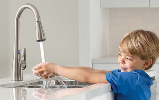 Never Sully the Faucet Again: Motion Sense by Moen.