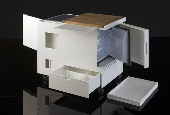 Boffi, Joe Columbo, Compact kitchen, kitchen, 