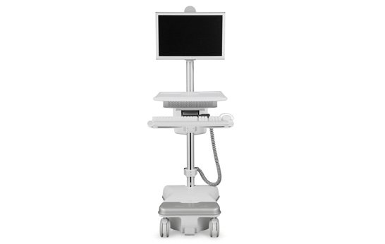 WOW: T5 Point-of-Care Technology Cart by Humanscale Healthcare.