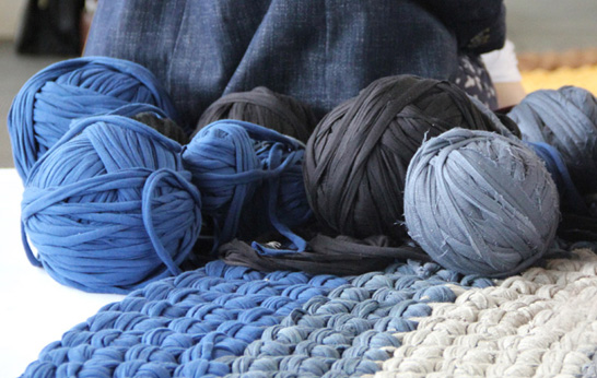 Andrea Brena’s Knitted Army at Bauhaus Archive, Berlin