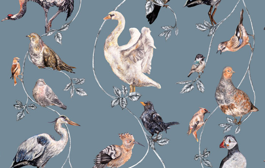 Beautiful New Bird Patterns by House of Hackney