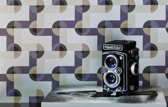 Metallic Motifs: Patterns Wallpaper by Kismet