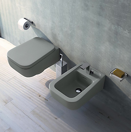 Como, Ceramica Flaminia, toilet, bath, grey
