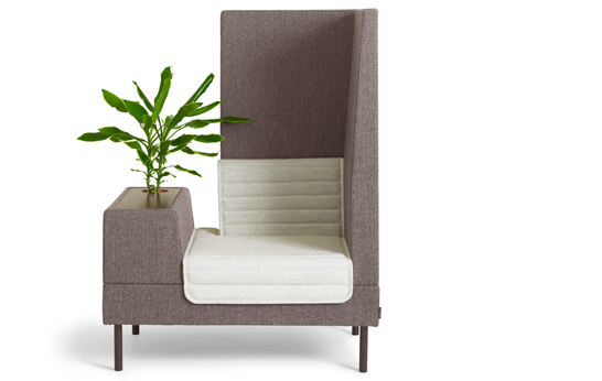 Smallroom, Ineke Hans, Offect, sofa, privacy sofa, green, office plant life, seating system, contract