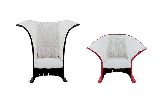quilted, upholstery, surface trend, Feltri, Cassina, Gaetano Pesce
