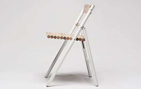 Steel chair, IMM Cologne, Reinier de Jong, seating, recycled, wood, Netherlands, 