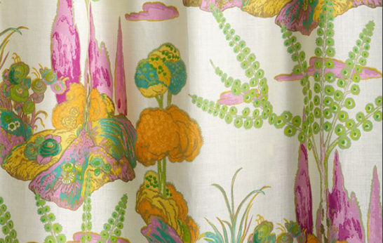 Moon Blossom_Orchid_textiles_Beacon Hill_Midnight Garden textiles, Beacon Hill, Midnight Garden