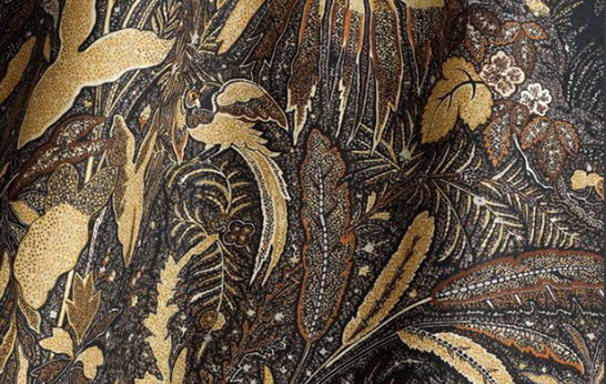 Lioness_Walnut_textiles_Beacon Hill_Midnight Garden Lioness, Walnut