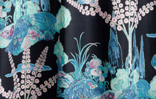 textiles_Beacon Hill_Midnight Garden_Moon Blossom_Midnight textiles, Beacon Hill, Midnight Garden