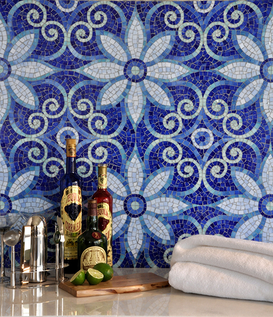 Delft Collection by New Ravenna Mosaics Sara Baldwin, New Ravenna Mosaics, Delft Collection, Natasha