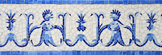 Delft Collection by New Ravenna Mosaics Sara Baldwin, New Ravenna Mosaics, Delft Collection, Pineapple people