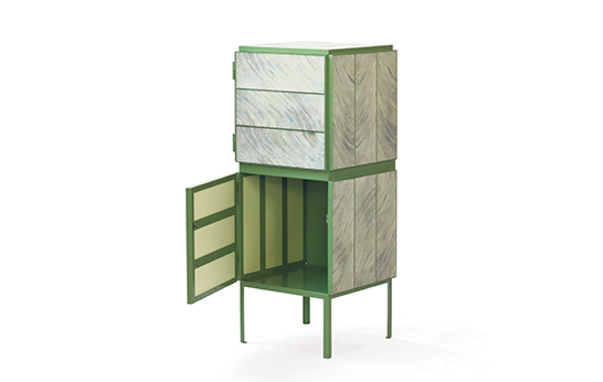 Framed design by Breg Hanssen Framed_colouredNewspaperWood_green