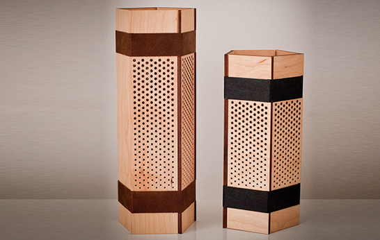 Black Penta Lamp by Jonathan Dorthe
