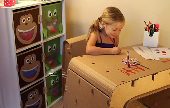 Coloring on Kids Imagination Desk