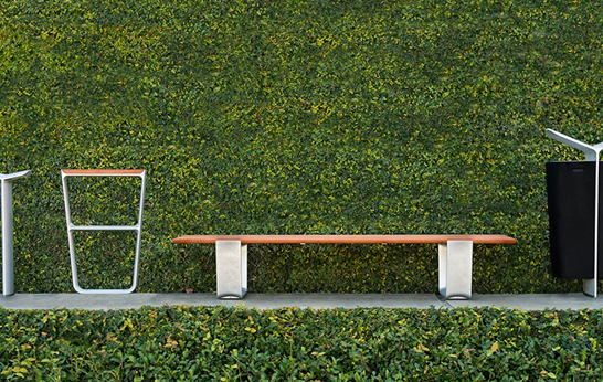 MultipliCITY, Chipman Stool, and Chipman Table by Landscape Forms