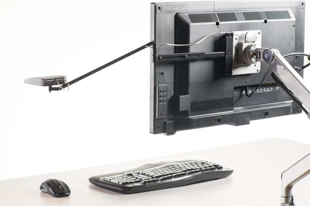 Tino Monitor Mount, bracket view - Light Corp