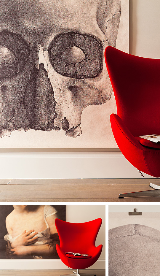 Skull with Chair