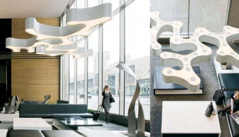New Shapes in Modular Lighting: Ameba Suspension Lamp