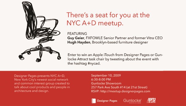 There's a Seat for you at Designer Pages NYC A+D Meetup