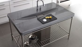 Iron/Occasions Island Sink by Kohler Revolutionizes Enamel