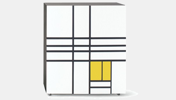 Shiro Kuramata and Cappellini’s Lacquer Cabinet Pays Homage to Mondrian