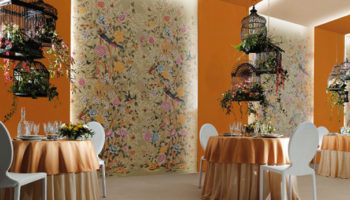 Novoceram’s Florilège Ceramic Tiles: A Wallpaper Look-Alike
