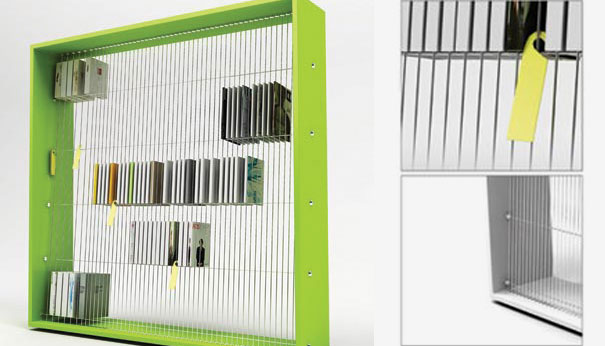 Get Wired with Hanging Bookcase, Red Dot Award Winner for Design Concept