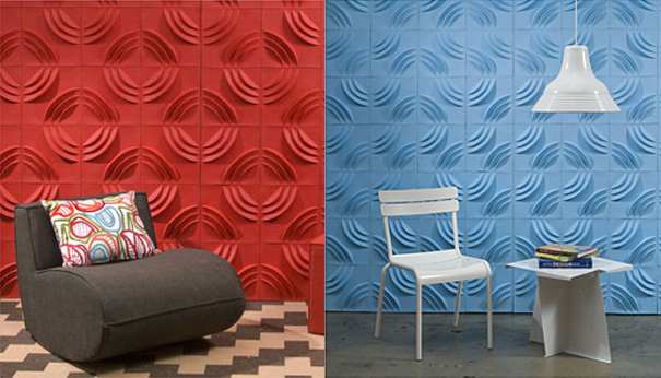 Paperforms 3D Recycled Wallpaper by Jaime Salm