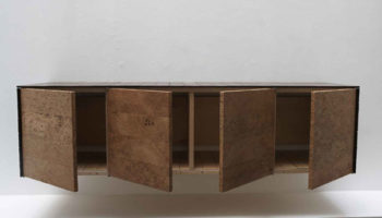 Luminous Cork and Wenge Cabinet by Joe Pipal