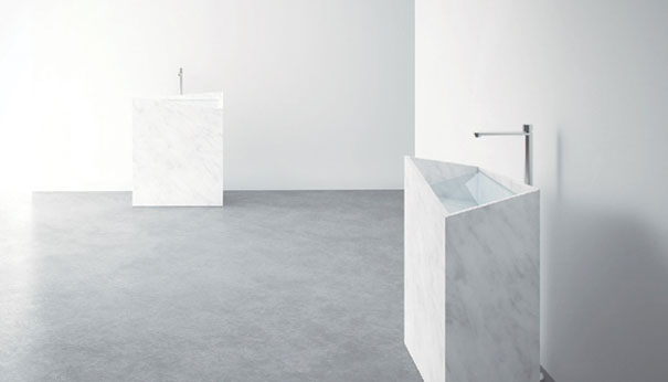 Mono-Lite, Monolith: Marble and Glass Lavabo by Thing Design Wins Antonio Lupi’s Dressed Stone Design Contest