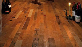 Vintage Wine Barrel Flooring by Fontenay Wood