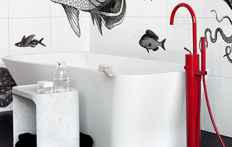 Zucchetti’s Red Faucet by Ludovica and Roberto Palomba