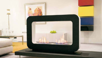 Double Vision Eco-Fireplaces by Safretti