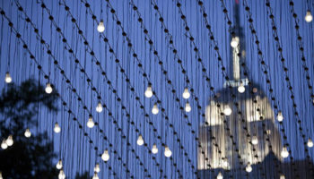 Scattered Light Takes Human Form: An LED Installation by Jim Campbell in Madison Square Park