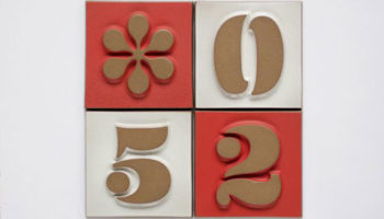 Mini Mid-Century Modernism: House Numbers by Heath Ceramics