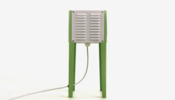 Ventilite: A Bright Green Lamp by Northwards Design Studio