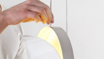 An Inconspicuous LED Pendant: The Wings Light by Gauthier Poulain