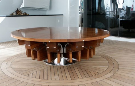 Rising and Furling Table by DB Fletcher Design