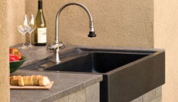 The Salus Outdoor Kitchen Sink by Stone Forest