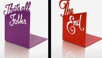 Create a Fairytale 'Bookending' with Steel Bookends by Signs for Homes