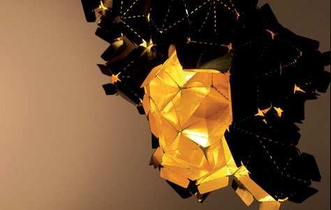New for Salone 2011: The Veneer Alé Lamp by Jaim Telias Studio