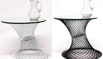 The Cyclone Slant Table by Haresh Lalvani for Milgo Design Store