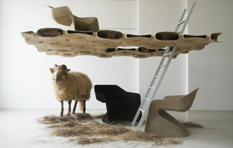The Hemp Chair: A Sustainable Stackable Chair by Werner Aisslinger