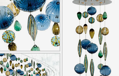 An ICFF Preview: Tracy Glover's Jewel Box System of Handblown Glass Pendants