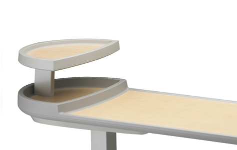 The Oasis Overbed Table by Nemschoff and Herman Miller Healthcare