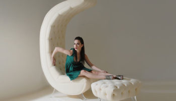 Hstudio | Upholstered Moon Chair