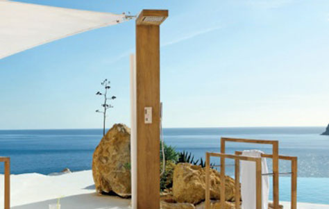 The Siena Cascade Outdoor Shower by Manutti