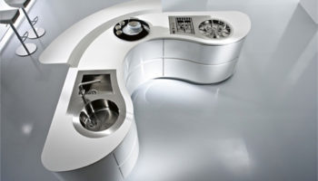 Curvy Kitchen: Dune by Pedini