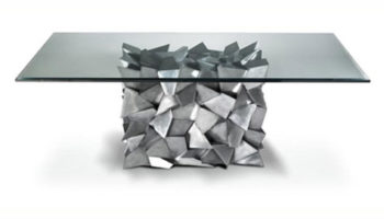The Delaunay Steel Dining Table from Craig Van Den Brulle