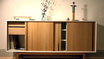 White Lacquer Credenza by Volk